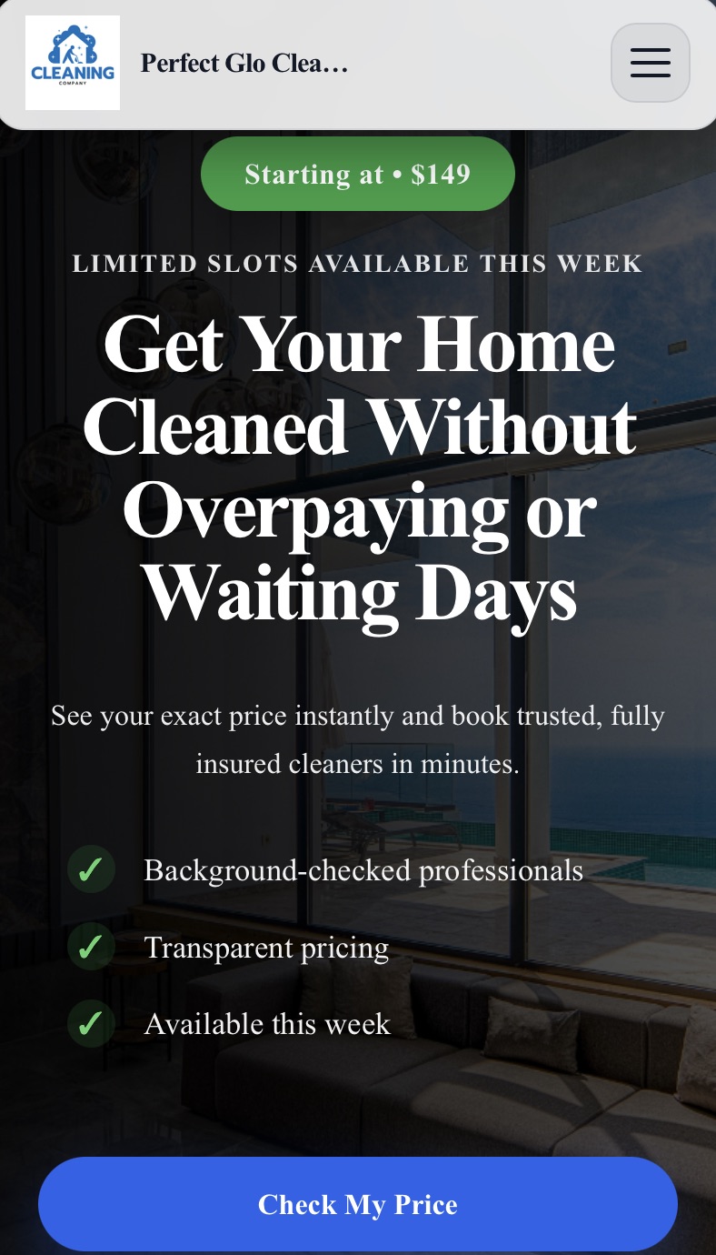 Example business website built by SignalGate HQ